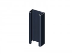 GLISSIERE ALUMINIUM POUR CLOTURE KLOSUP 1M2 GRIS