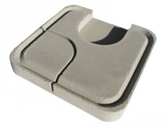 COUVERCLE BT30 30X30X25CM BETON GRIS