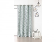 RIDEAU PALME 145X250CM TAMISSANT VERT EAU