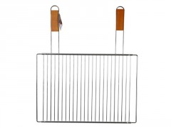 GRILLE BARBECUE AJUSTABLE COULISSANT 51X37CM ACIER