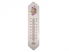 THERMOMETRE METAL VERNI FLEUR 30CM