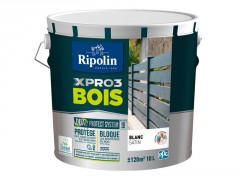 PEINTURE BOIS EXTERIEUR/INTERIEUR XPRO3 10L BLANC SATINE