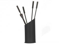 SERVITEUR ACIER LAUKI + 4 ACCESSOIRES