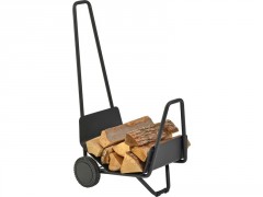 CHARIOT BUCHE ACIER TROTTY NOIR 62X88CM