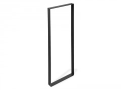 PIED MEUBLE 80X30 ACIER MAT NOIR