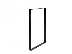 PIED MEUBLE 71X40 ACIER MAT NOIR
