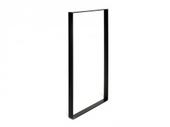 PIED MEUBLE 85X40 ACIER MAT NOIR