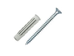 CHEVILLE UNIVERSEL NYLON 10X50MM + VIS X30