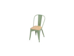 CHAISE OXFORD ACIER ACACIA VERT CLAIR