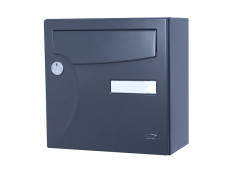 BOITE LETTRE ANIMATION COMPACT 1 PORTE ANTHRACITE