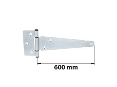 PENTURE ANGLAISE AXE COMP L600 ZINGUE BLANC