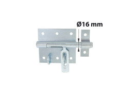 VERROU BOX PORTE CADENAS 16 ZINGUE BLANC