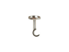 SUPPORT METAL D20 KALI MUR/PLAFOND 60MM NICKEL MAT INSPIRE X2
