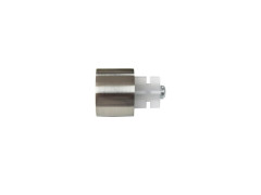 EMBOUT METAL D28 GLAM BOUCHON CHROME BROSSE INSPIRE X2