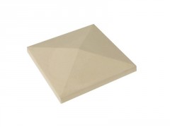CHAPEAU PILIER POINTU SABLE 36X36