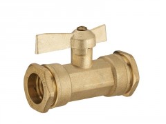 VANNE PE A COMPRESSION LAITON D25