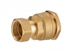 MANCHON LAITON RACCORDEMENT A COMPRESSION PE D25 ECROU LIBRE 20X27