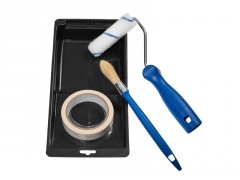 KIT MUR/PLAFOND ROULEAU+BAC 110+PINCEAU 15+ADHESIF DEXTER