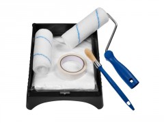 KIT MUR/PLAFOND ROULEAU+RECHARGE+BAC180+PINCEAU+PROTECTION DEXTER
