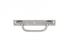 POIGNEE PLATINE BOUT CARRE 140MM INOX