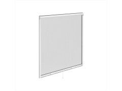 MOUSTIQUAIRE ENROULEMENT VERTICAL 120X120 CADRE ALU BLANC
