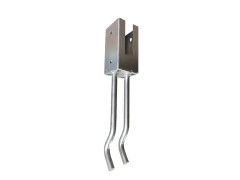 SUPPORT A SCELLER POTEAU RAINURE 7X7CM