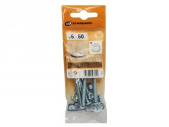BOULON POELIER TETE FENDUE AZ B18 STANDERS 5X50 X6