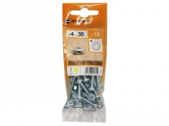 BOULON TETE CYLINDRIQUE PH AZ B14 STANDERS 4X30 X15