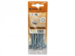 BOULON TETE CYLINDRIQUE PH AZ B14 STANDERS 4X60 X10