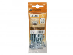 BOULON TETE 6 PANS  AZ B30 STANDERS 6X50 X6