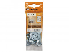 BOULON TETE 6 PANS  AZ B30 STANDERS 8X60 X4