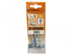 BOULON TETE RONDE COU CARRE AZ B20 STANDERS 6X70 X2