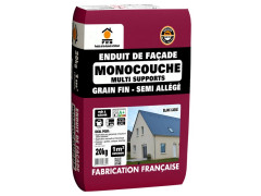 ENDUIT FACADE MONOCOUCHE FIN BLANC CASSE 20KG