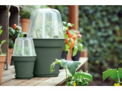 POT POLYPROPYLENE KAKI DIAMETRE 27