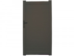 PORTILLON ALU GRIS PLEIN LAO 1X1,70M