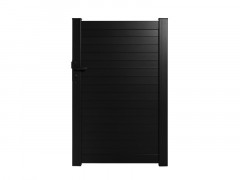 PORTILLON ALU NOIR PLEIN CONCARNEAU 1X1,53M