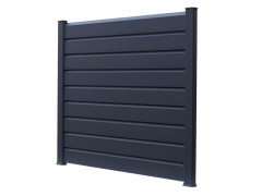 EMBASE POTEAU PVC CLEA GRIS 1X9X6CM