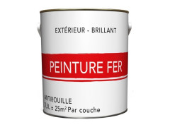 PEINTURE FER EXTERIEUR BLANC BRILLANT 2,5L 1ER PRIX