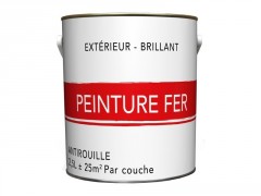 PEINTURE FER EXTERIEUR NOIR BRILLANT 2,5L 1ER PRIX