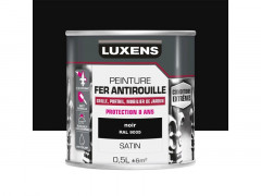 PEINTURE FER EXTERIEUR NOIR SATINE 0,5L