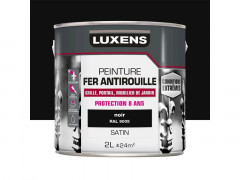 PEINTURE FER EXTERIEUR NOIR SATINE 2L