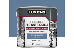 PEINTURE FER EXTERIEUR BLEU PROVENCE BRILLANT 2L