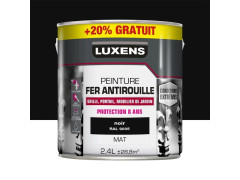 PEINTURE FER EXTERIEUR NOIR MAT 2L+20%