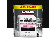 PEINTURE FER EXTERIEUR NOIR BRILLANT 2L+20%