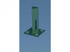 PLATINE POUR PIQUET TE VERT HAUTEUR 15CM