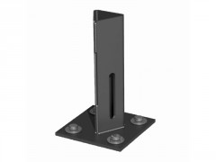 PLATINE POUR PIQUET TE GRIS HAUTEUR 15,5CM