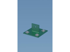PLATINE P/JAMBE DE FORCE VERT HAUTEUR 4,3CM
