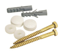 FIXATION WC BIDET LAITON NICKELE + 2CABOCHONS X2