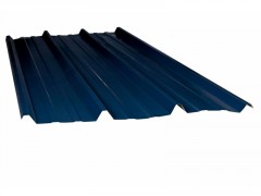 PLAQUE TOITURE NERVUREE ACIER GALVANISE BLEU 200X105 EP0.63MM