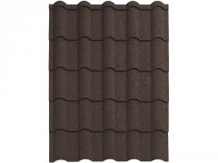 PLAQUE TOITURE EASY TUILE ACIER GALVANISE GALLEA MARRON